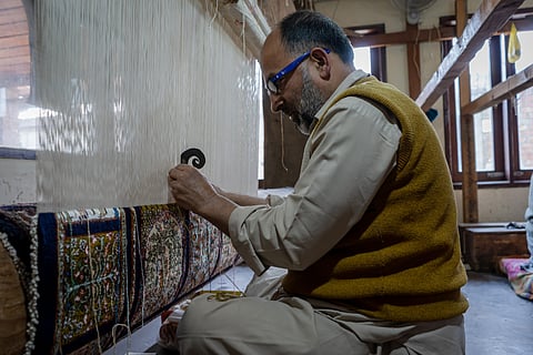 Carpet weaving craft of Kashmir